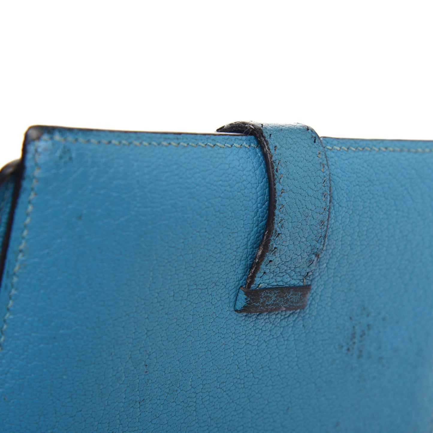 Chevre Mysore Compact Bearn Wallet Blue Jean
