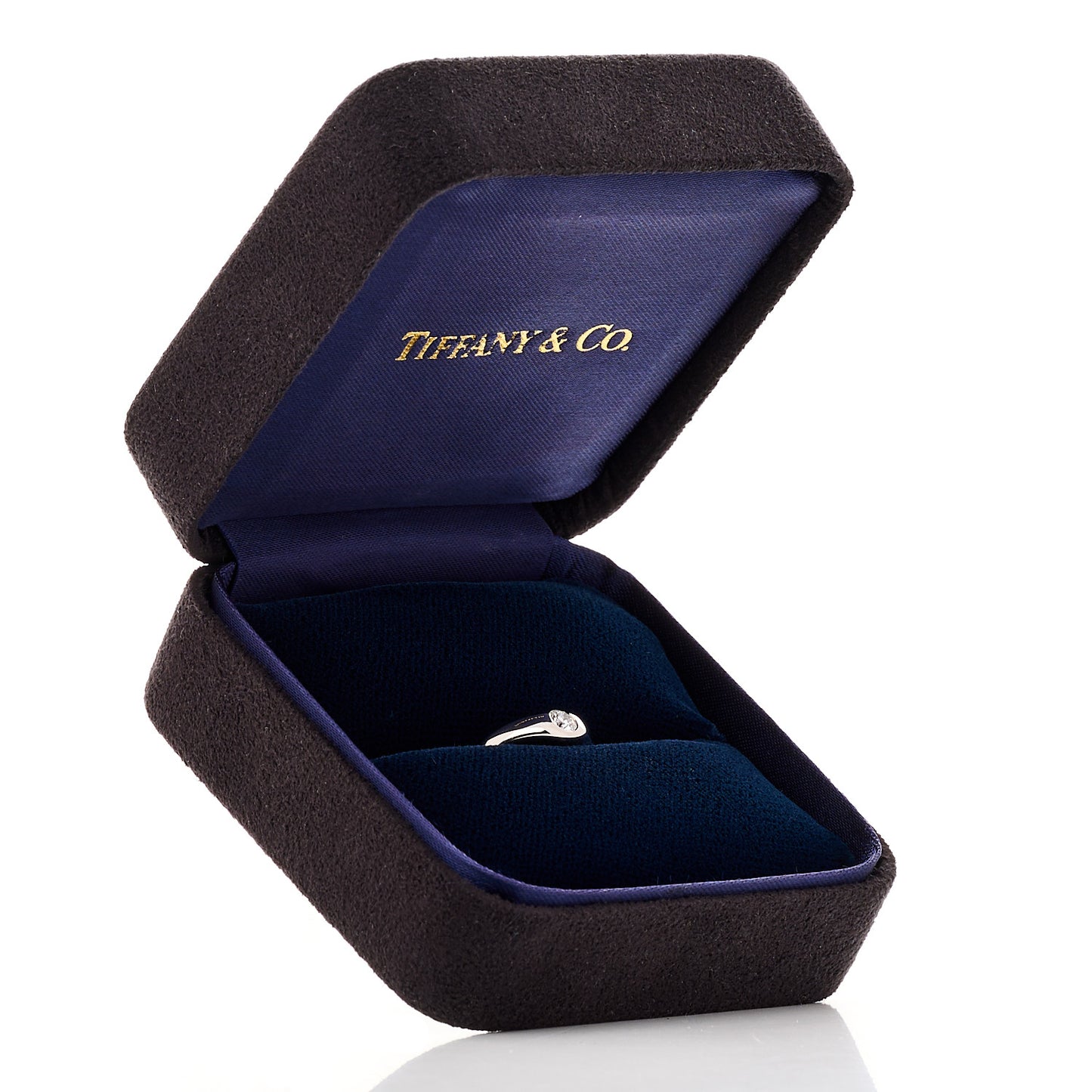 Platinum Diamond Elsa Peretti Curved Band Ring 47 4.25