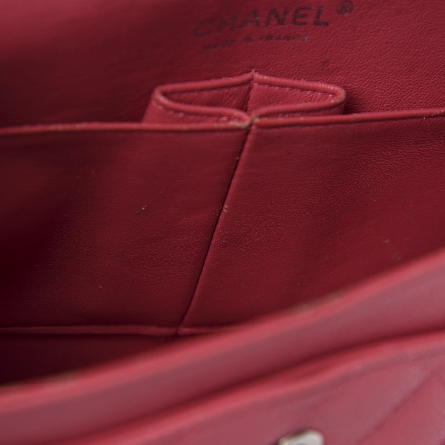 Caviar Quilted Medium Double Flap Dark Pink