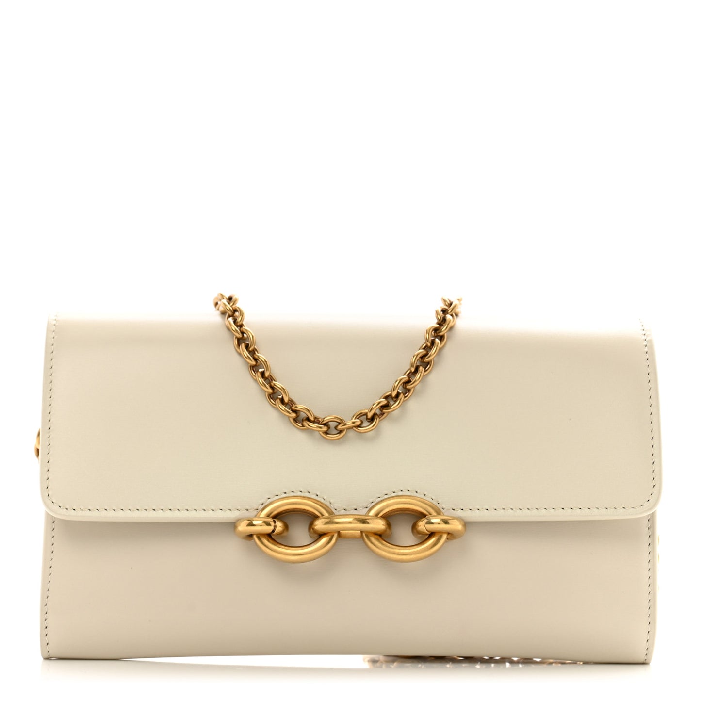Smooth Calfskin Le Maillon Chain Wallet Crema Soft