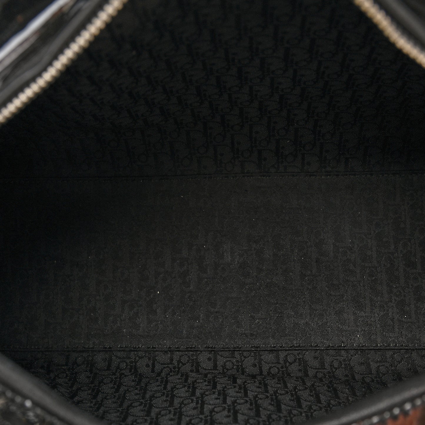 Patent Cannage Stitched Large Lady Dior Black