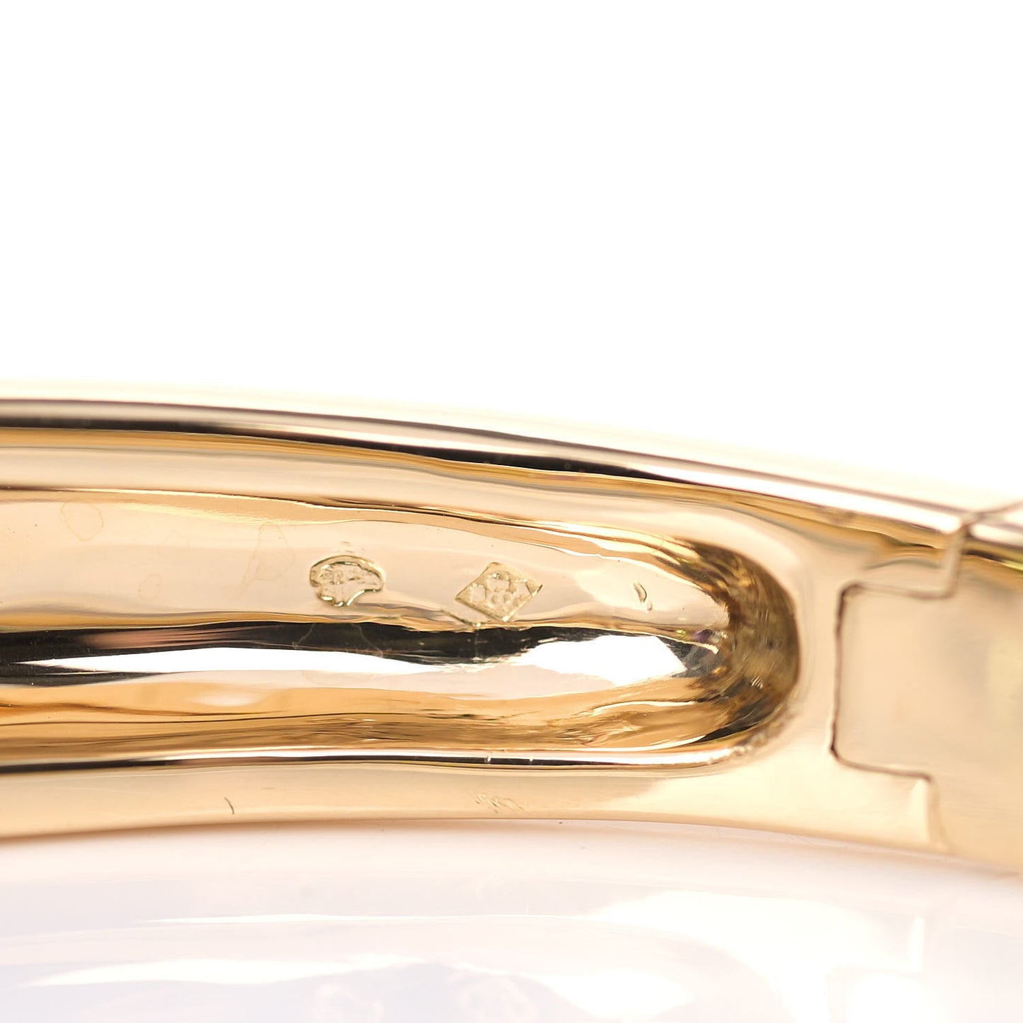 18K Yellow Gold Amethyst Peridot Aquamarine Baroque Bangle Bracelet
