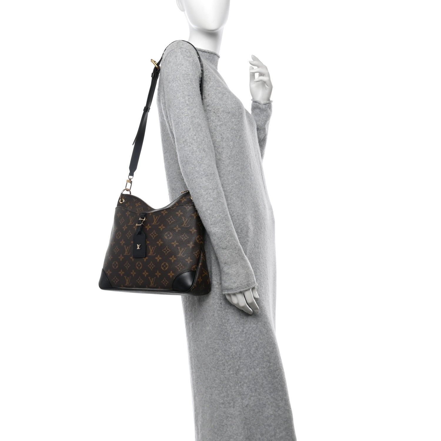 Louis Vuitton Monogram Odeon MM Black 2 of 9