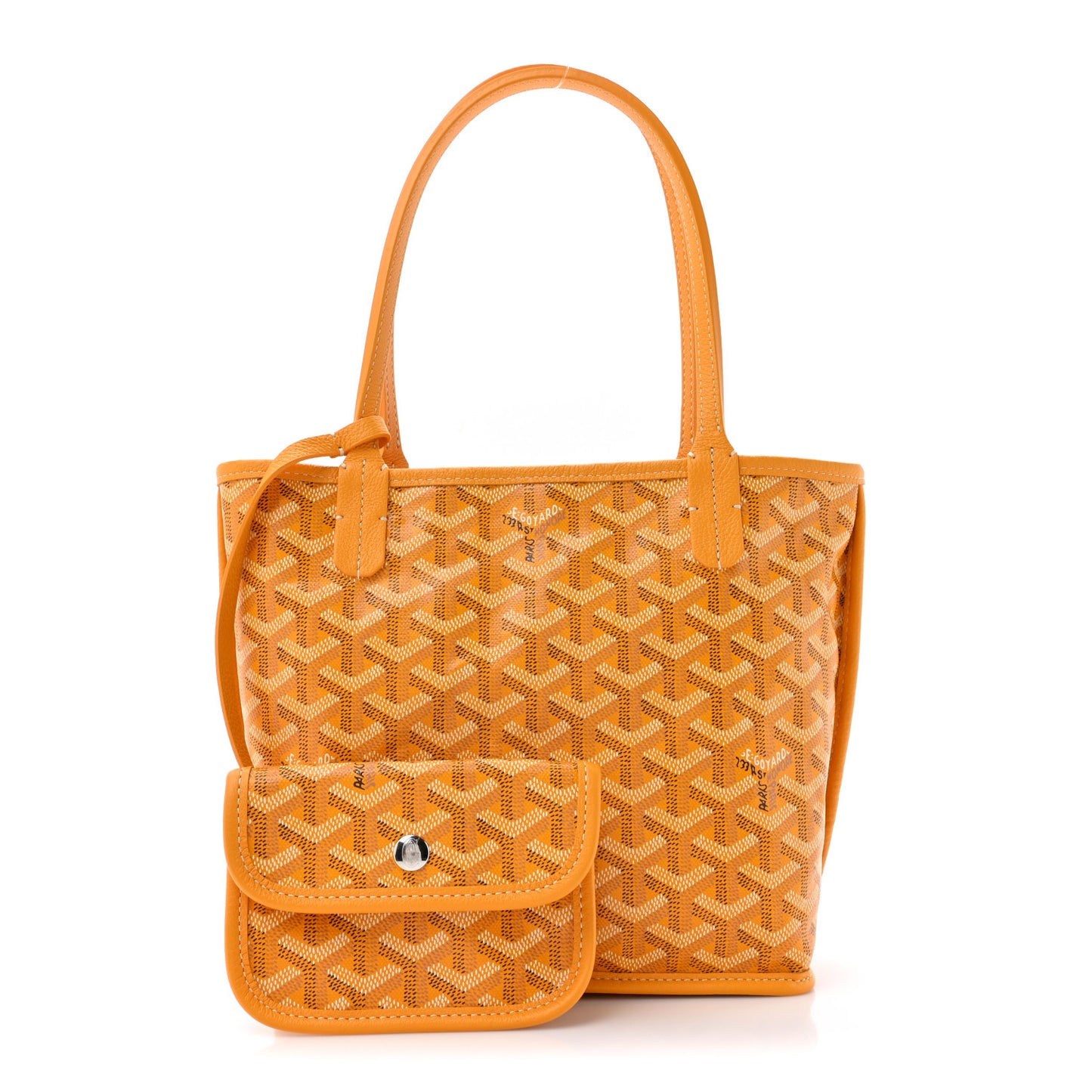 Goyardine Reversible Mini Anjou Yellow
