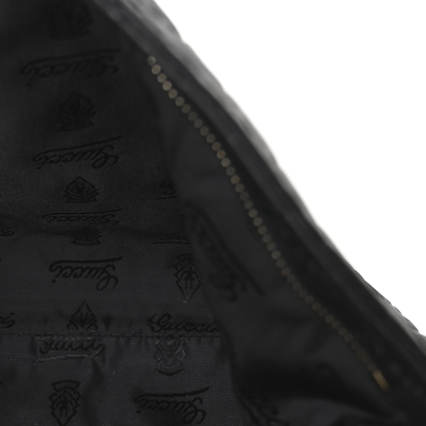 Guccissima Medium Flat Messenger Bag Black