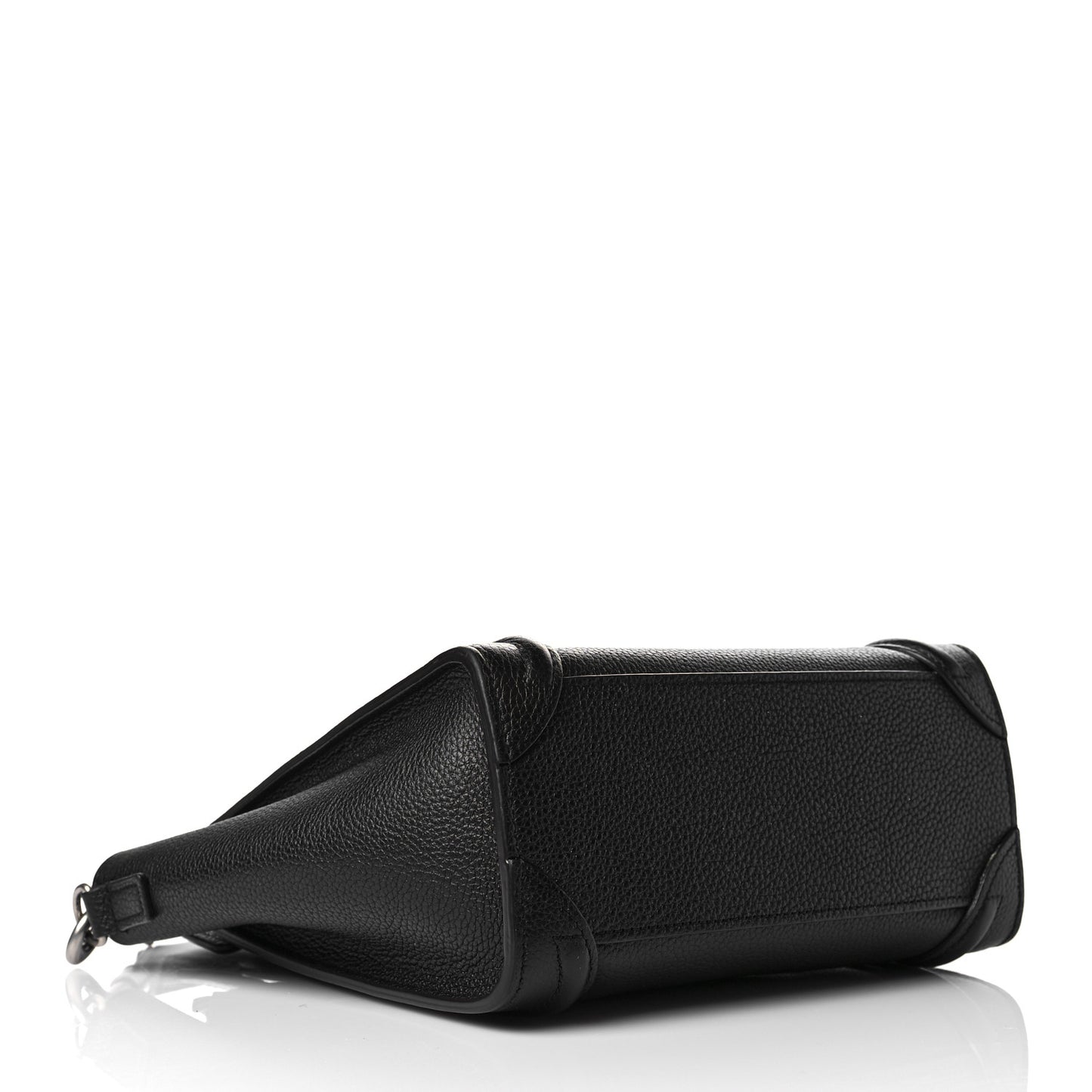 Drummed Calfskin Nano Luggage Black