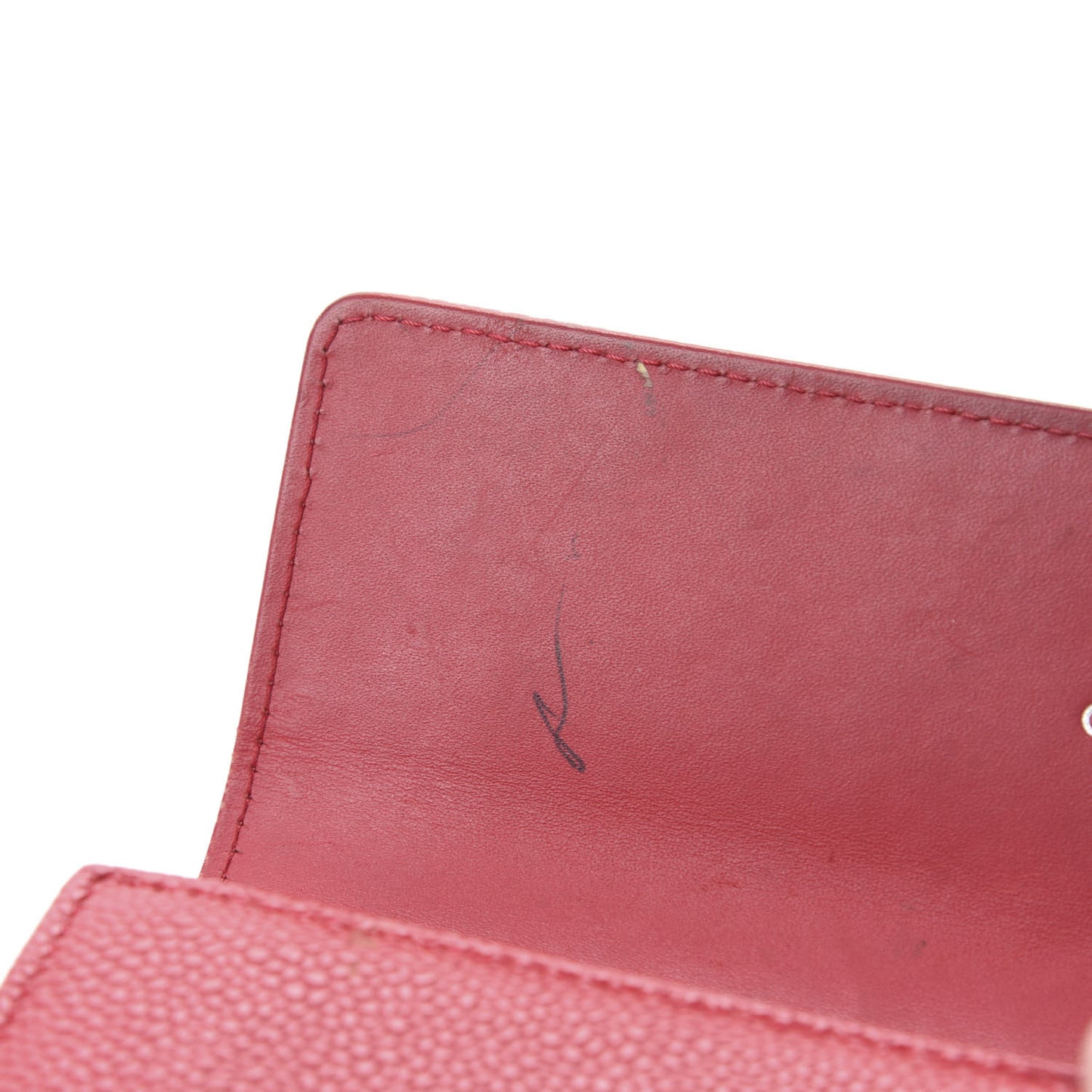 Caviar Timeless CC Large Flap Wallet Red