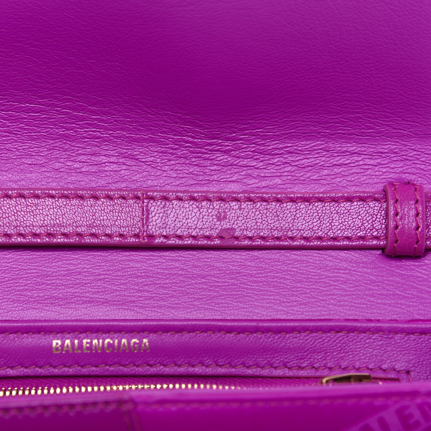 Jacquard Nylon Calfskin Shift Wallet On Strap Pink