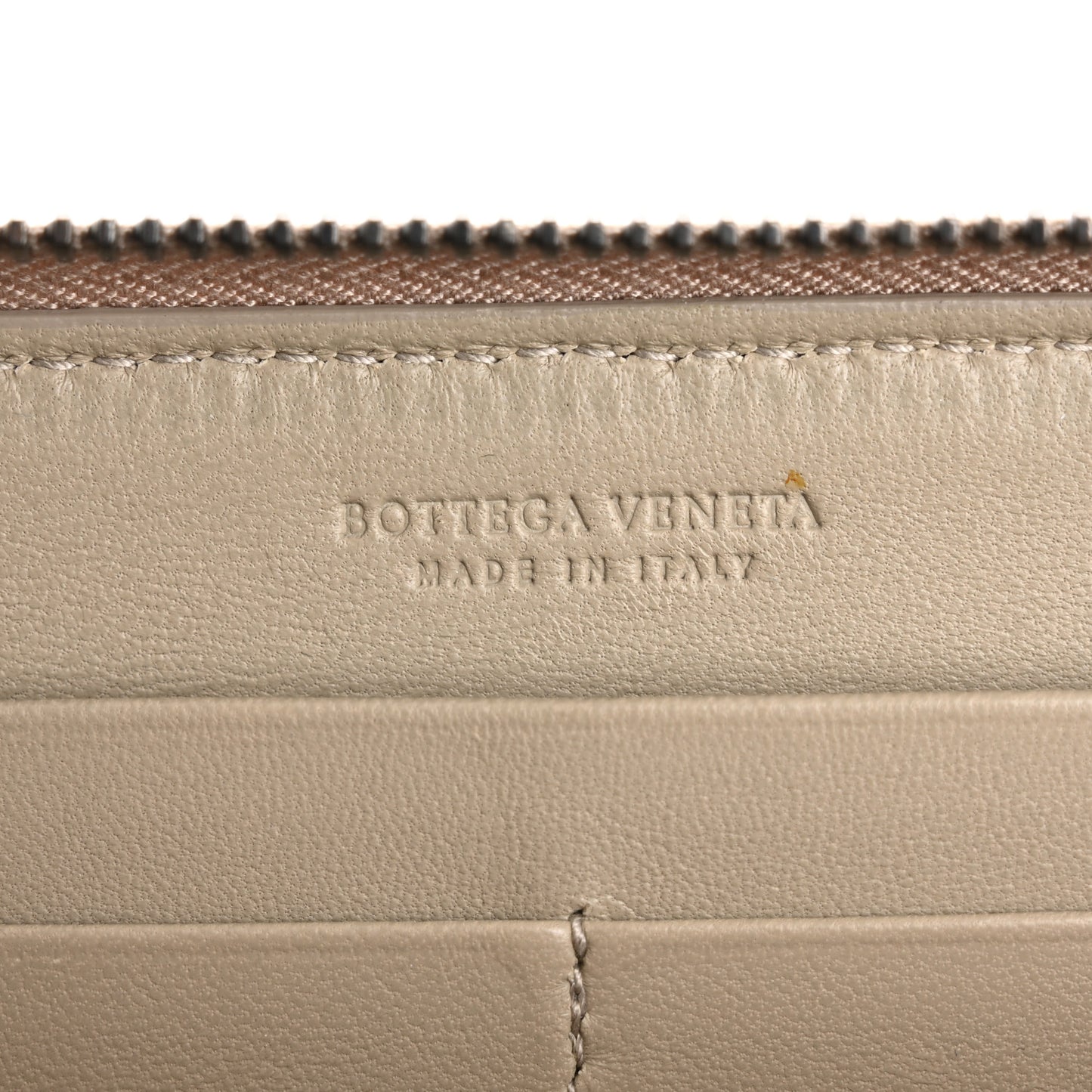 Nappa Intrecciato Zip Around Wallet Fume
