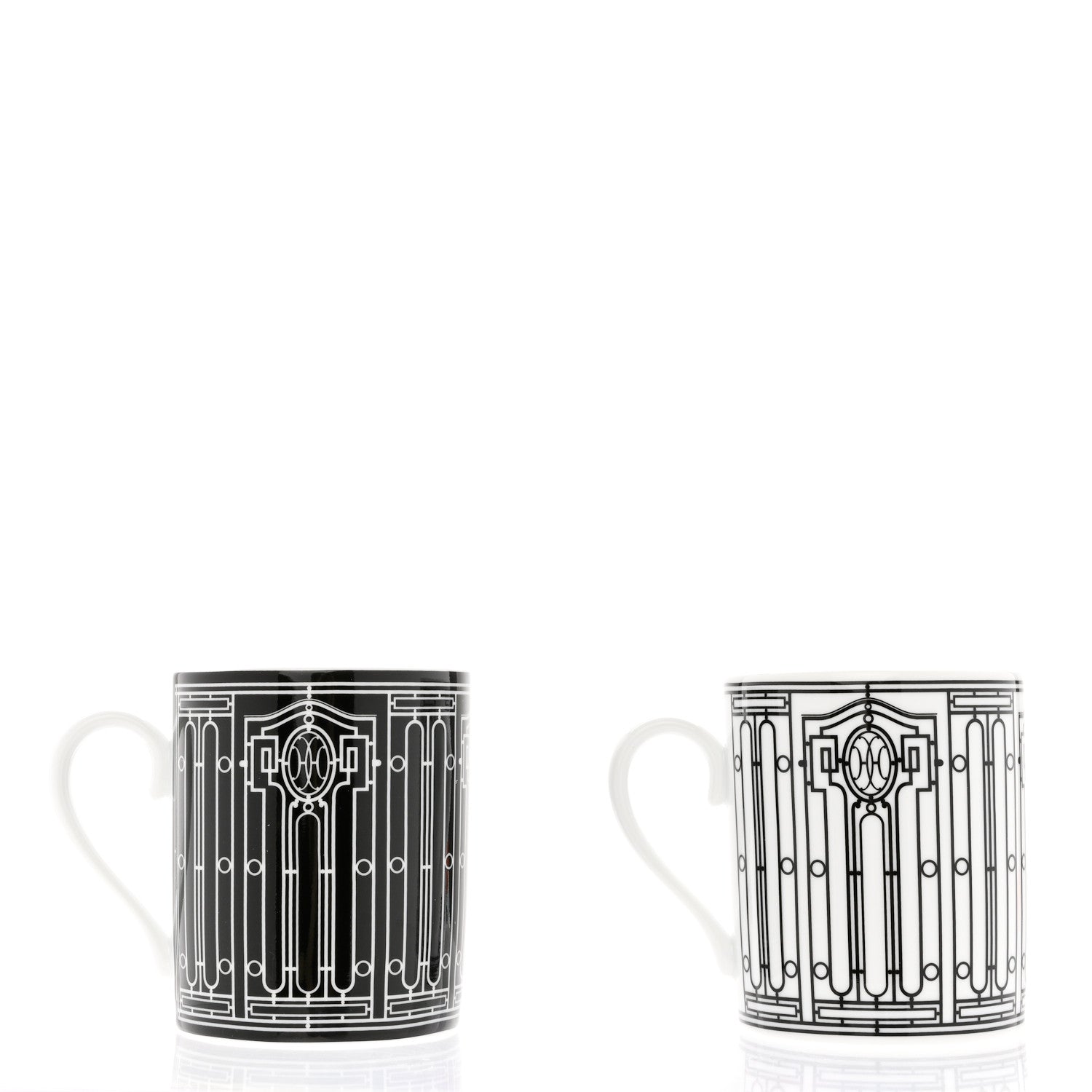 Hermes Porcelain H Deco Mug Set Of 2 3 of 8