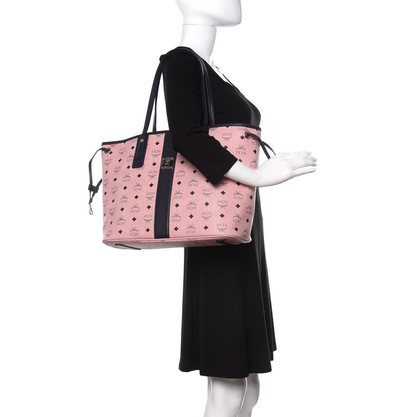 Visetos Medium Liz Reversible Shopper Tote Soft Pink