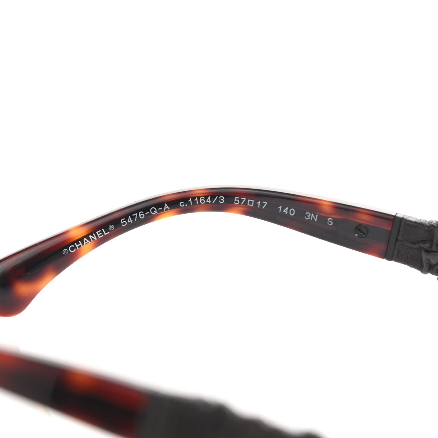 Acetate Calfskin Square Sunglasses 5476-Q Tortoise