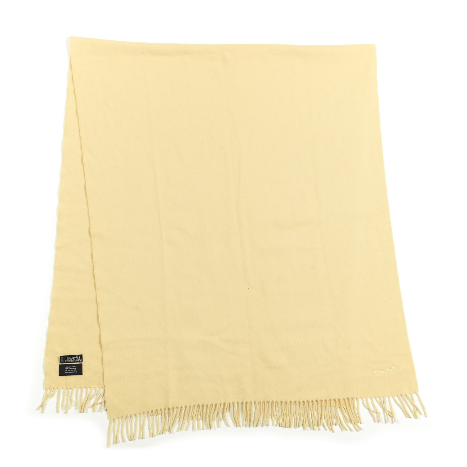 Hermes Cashmere Fringe Stole 1 of 5