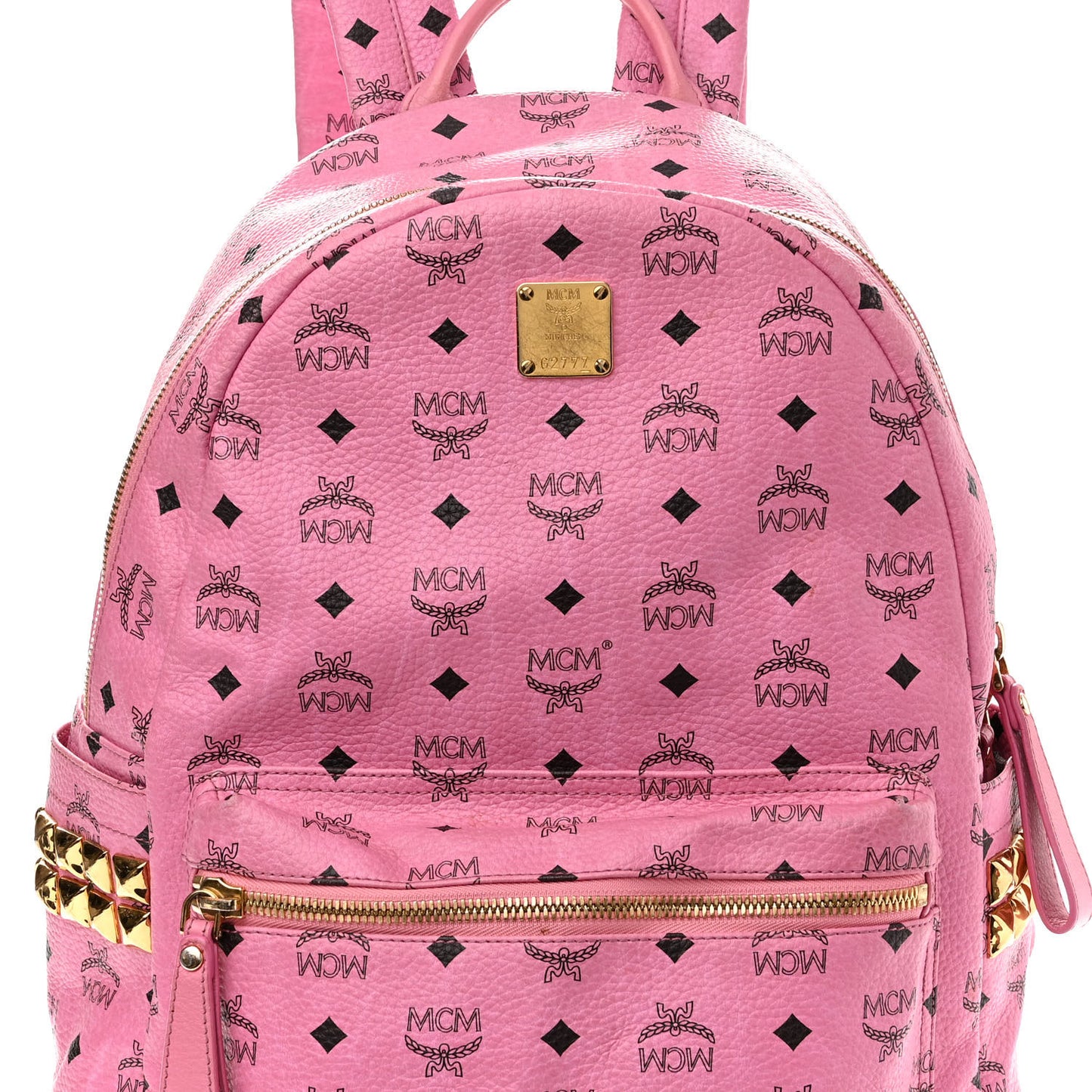 Visetos Medium Side Studs Stark Backpack Pink