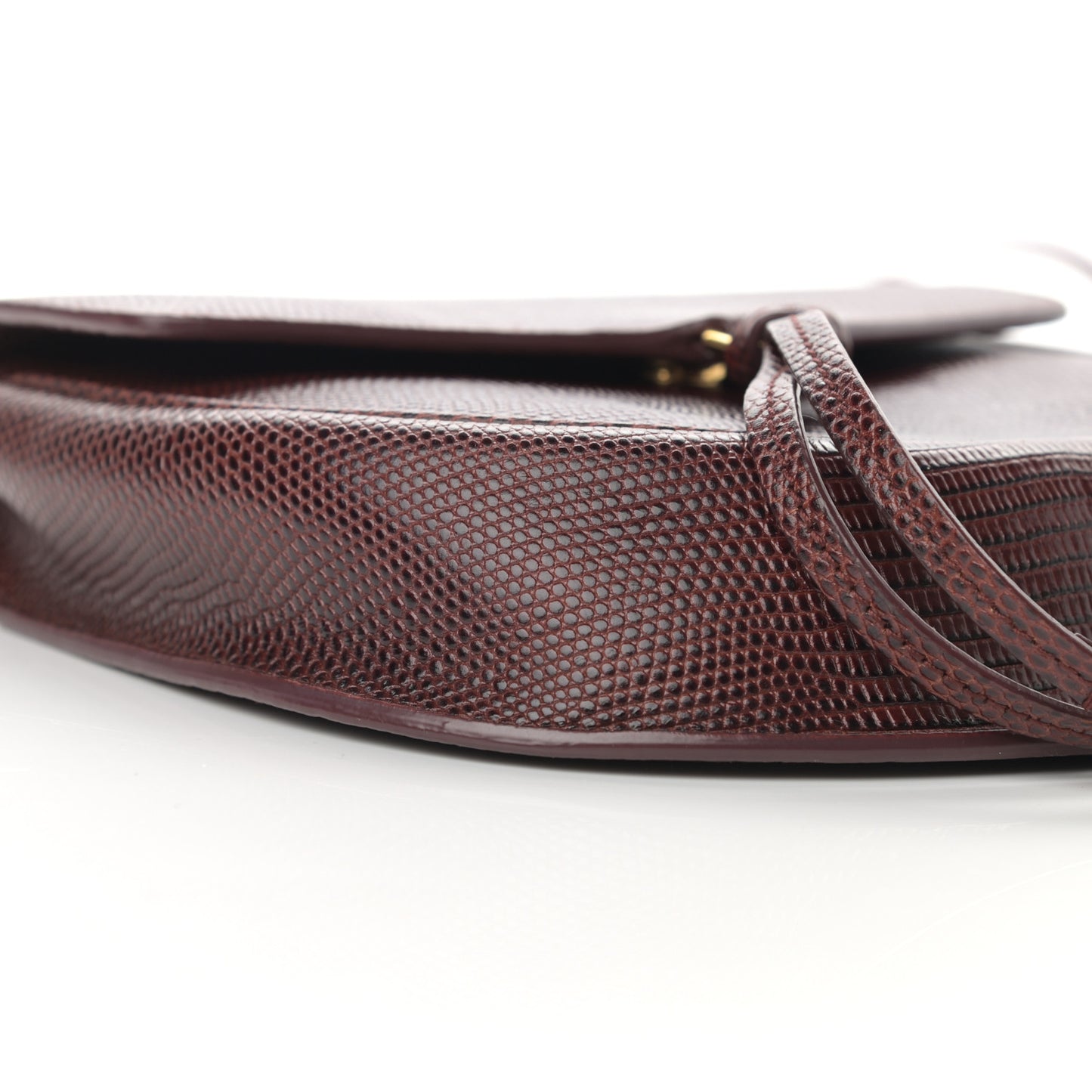 Lizard Small Datcha Satchel Bag Brown