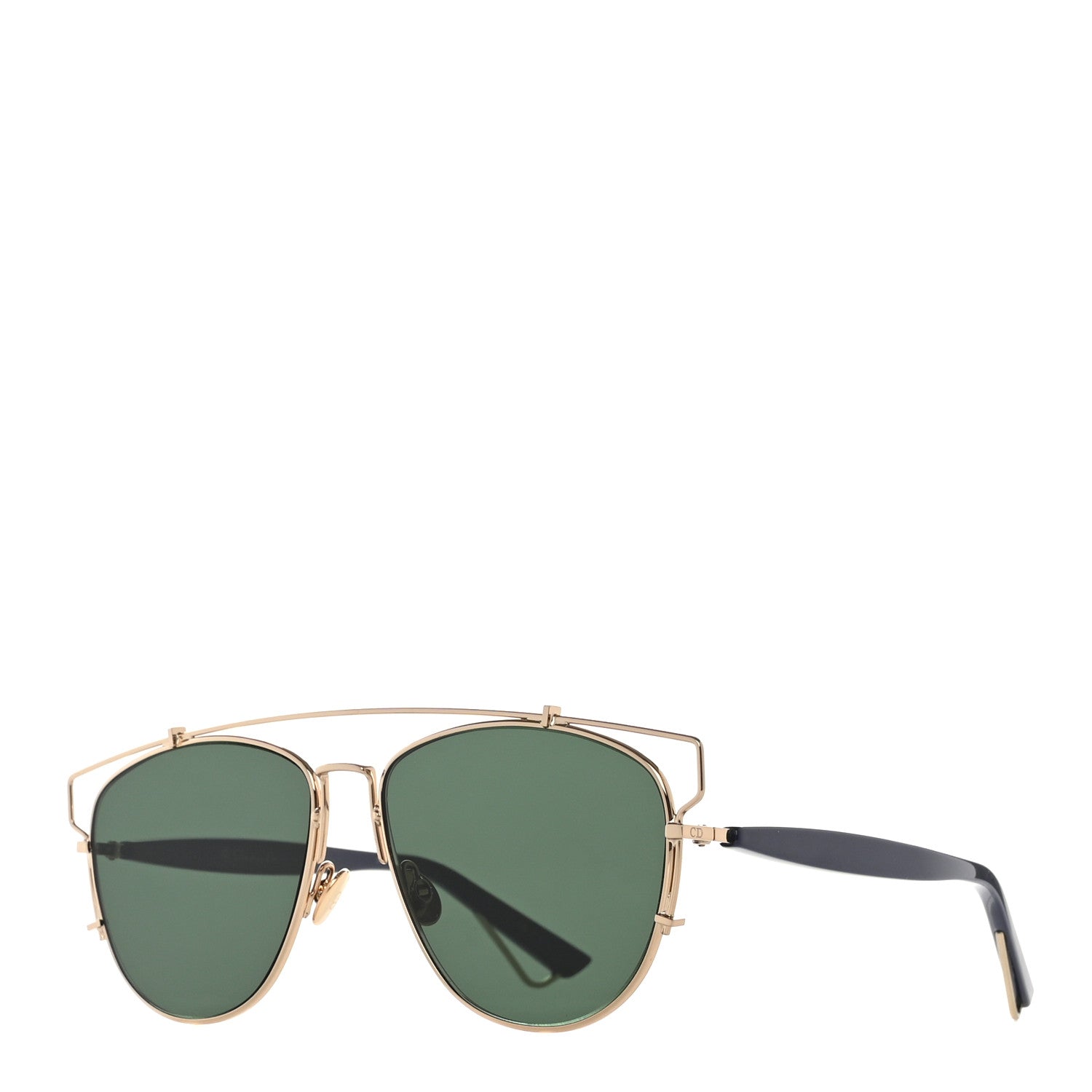 Christian Dior Technologic Sunglasses Gold Blue 1 of 10