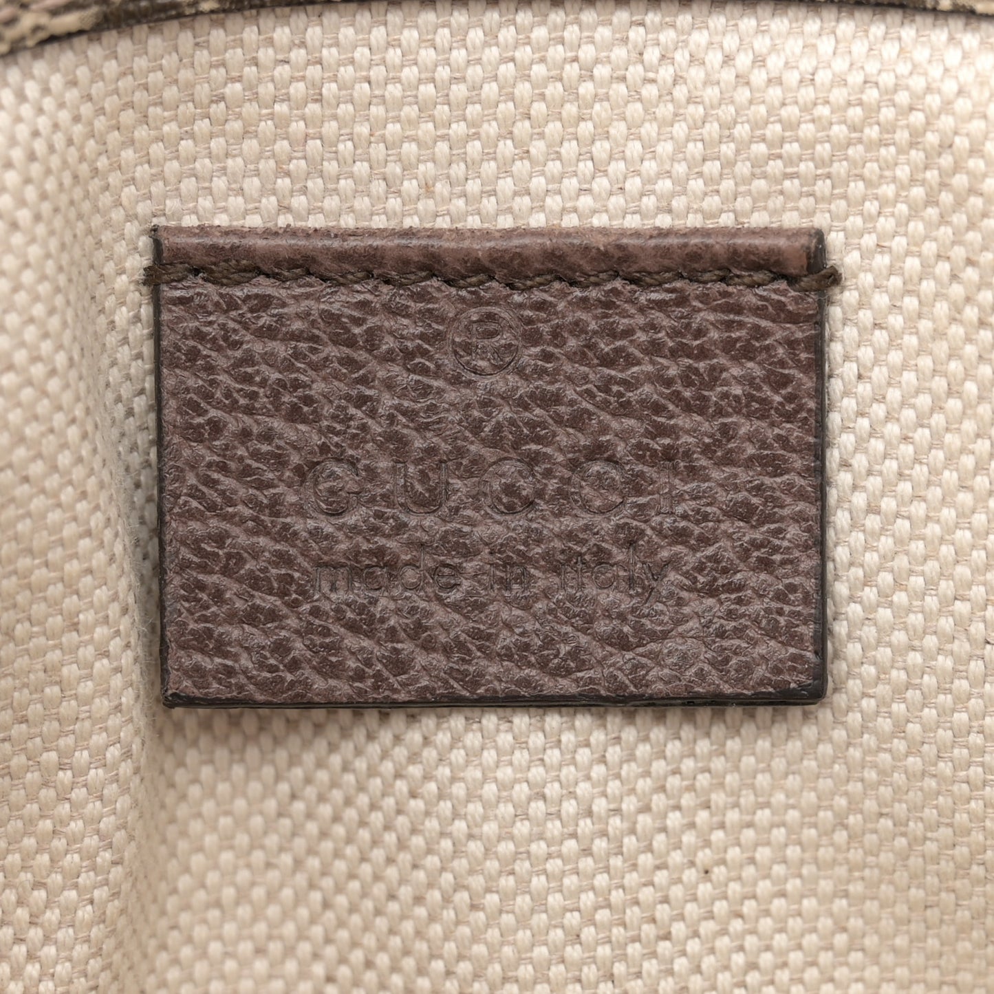 GG Supreme Monogram Neo Vintage Web Belt Bag Brown