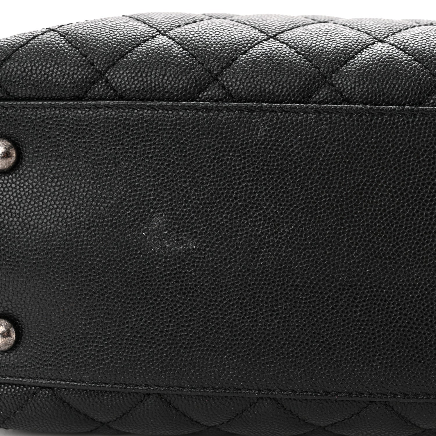 Chanel Caviar Lizard Quilted Large Coco Handle Flap Black 11 of 11