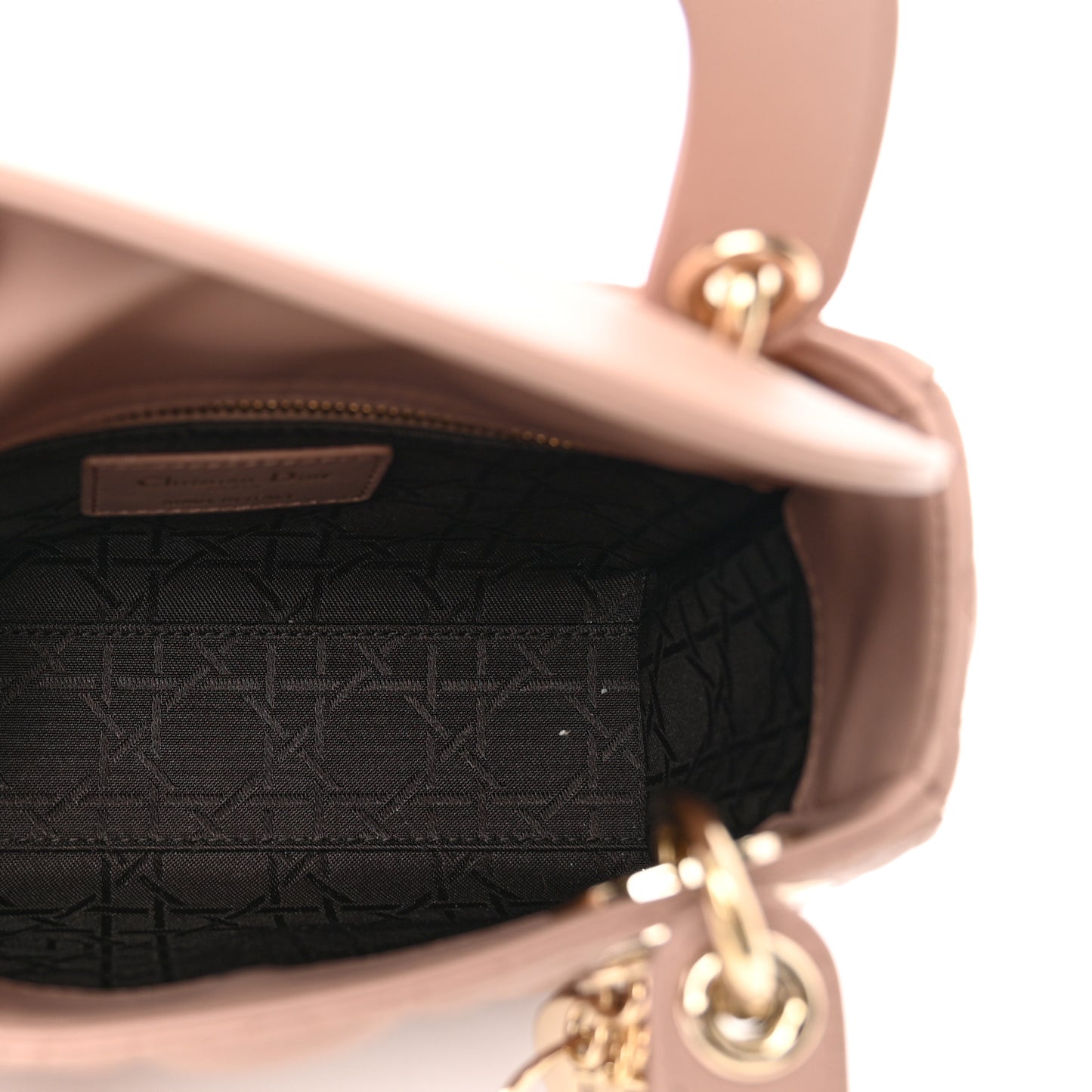 Lambskin Cannage Mini Lady Dior Fard