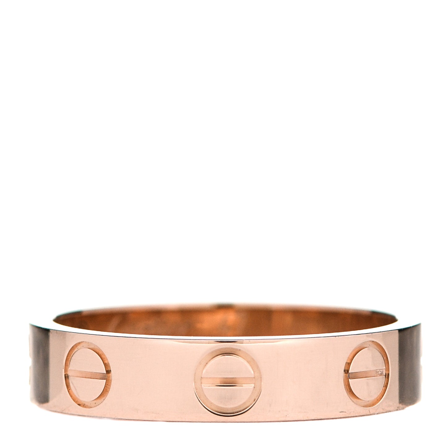 18K Pink Gold 3.5mm LOVE Wedding Band Ring 47 4