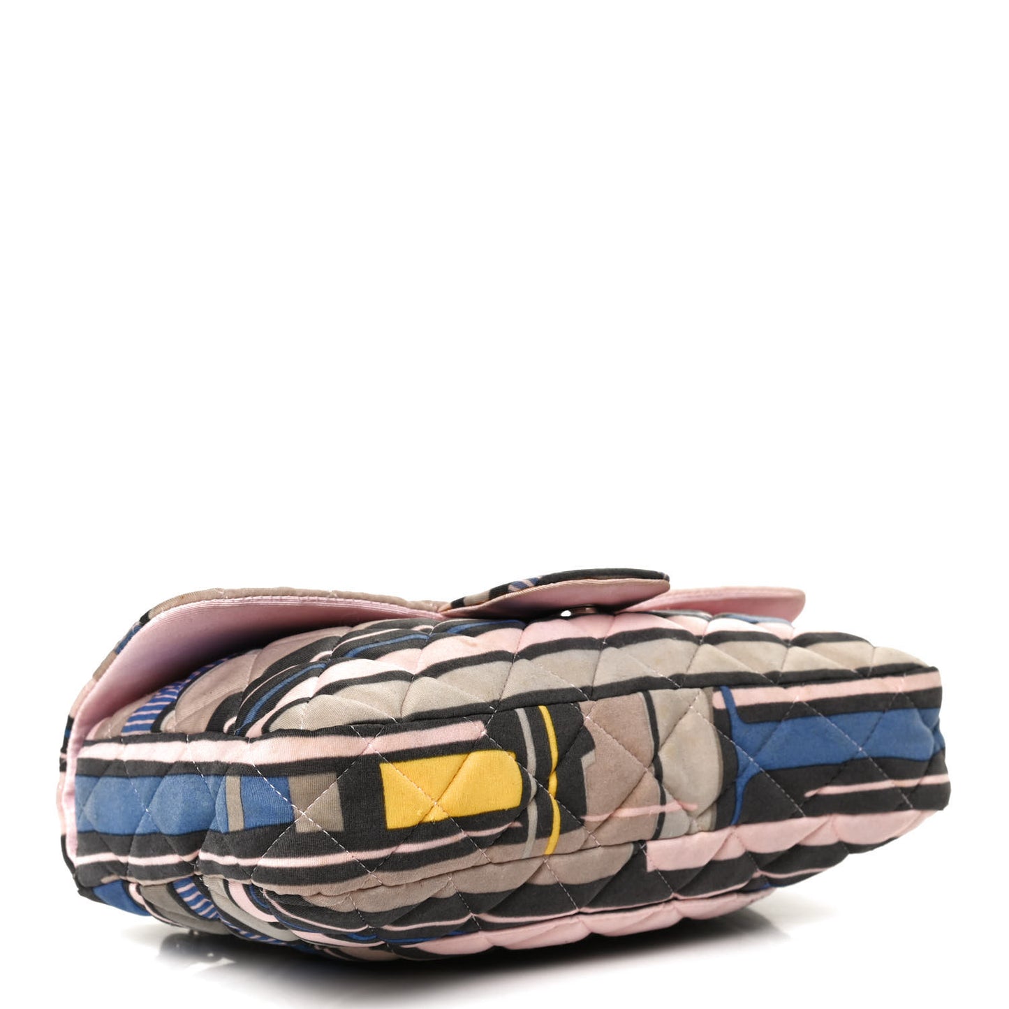 Jersey Quilted Small Ocean Drive Single Flap Pink Multicolor