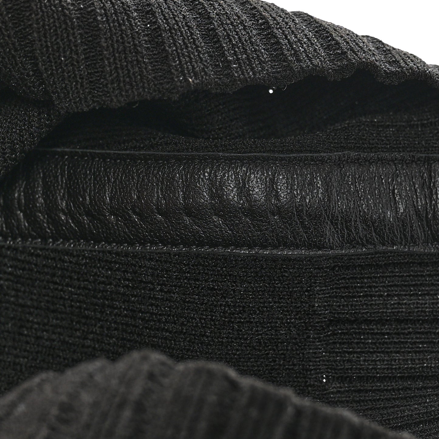 Knit Calfskin Fontaine 60 Boots 36 Black