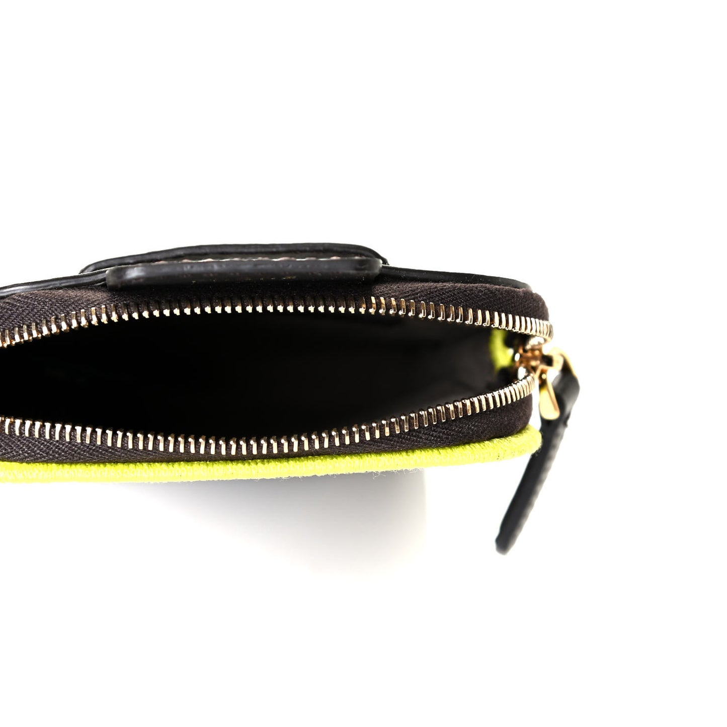 Fabric Jacquard FF 1974 Cell Pocket Strap You Tobacco Moro Giallo Fluo