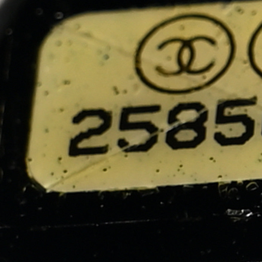 Crumpled Calfskin Quilted Chain Drawstring Bucket Bag Black