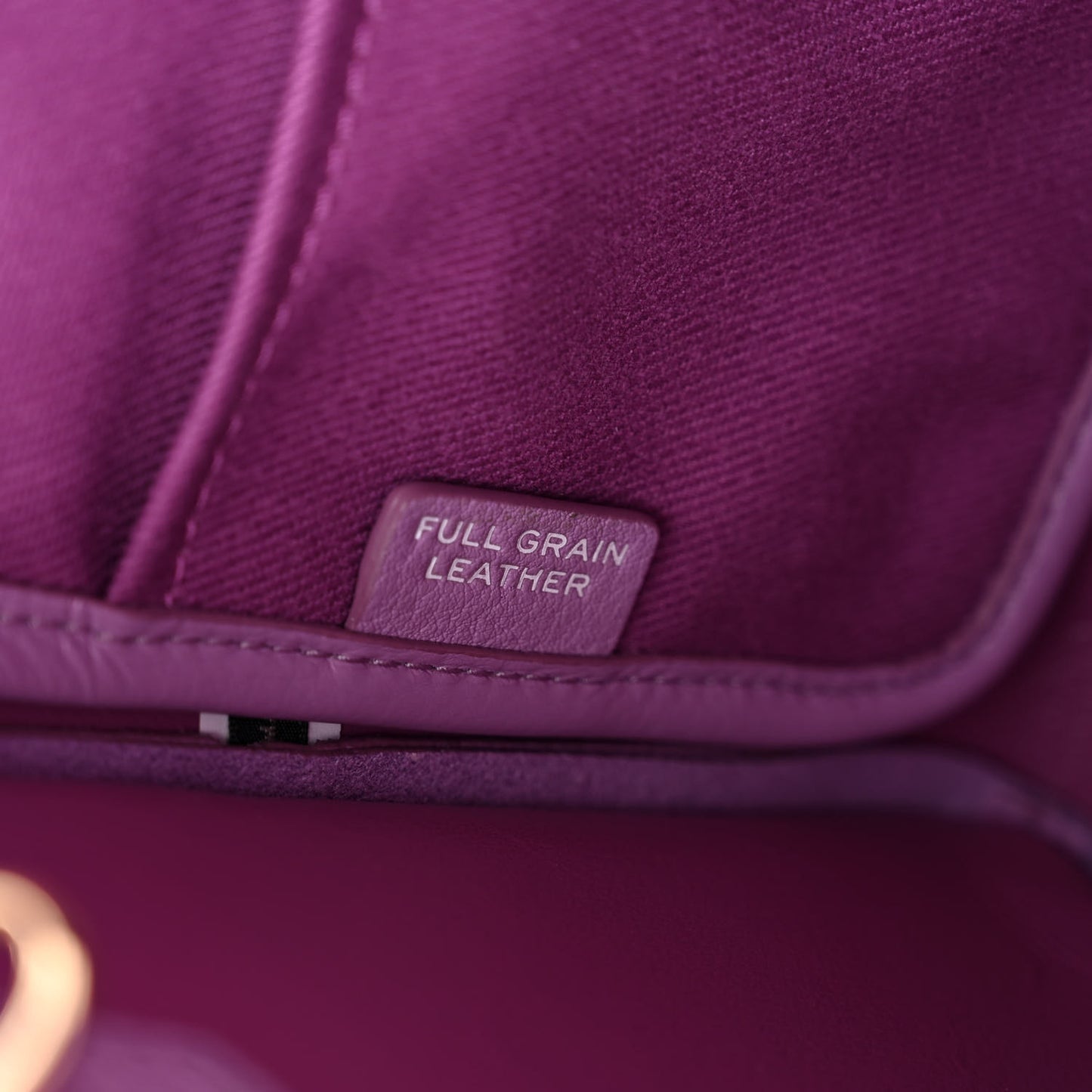 Grained Calfskin Small The Tote Bag Regal Orchid
