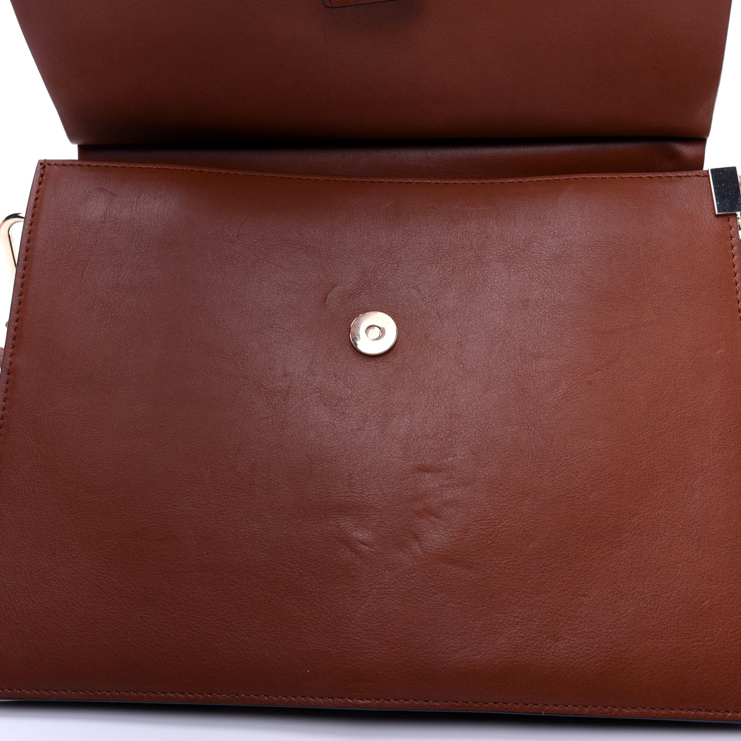 Suede Calfskin Medium Faye Shoulder Bag Tobacco