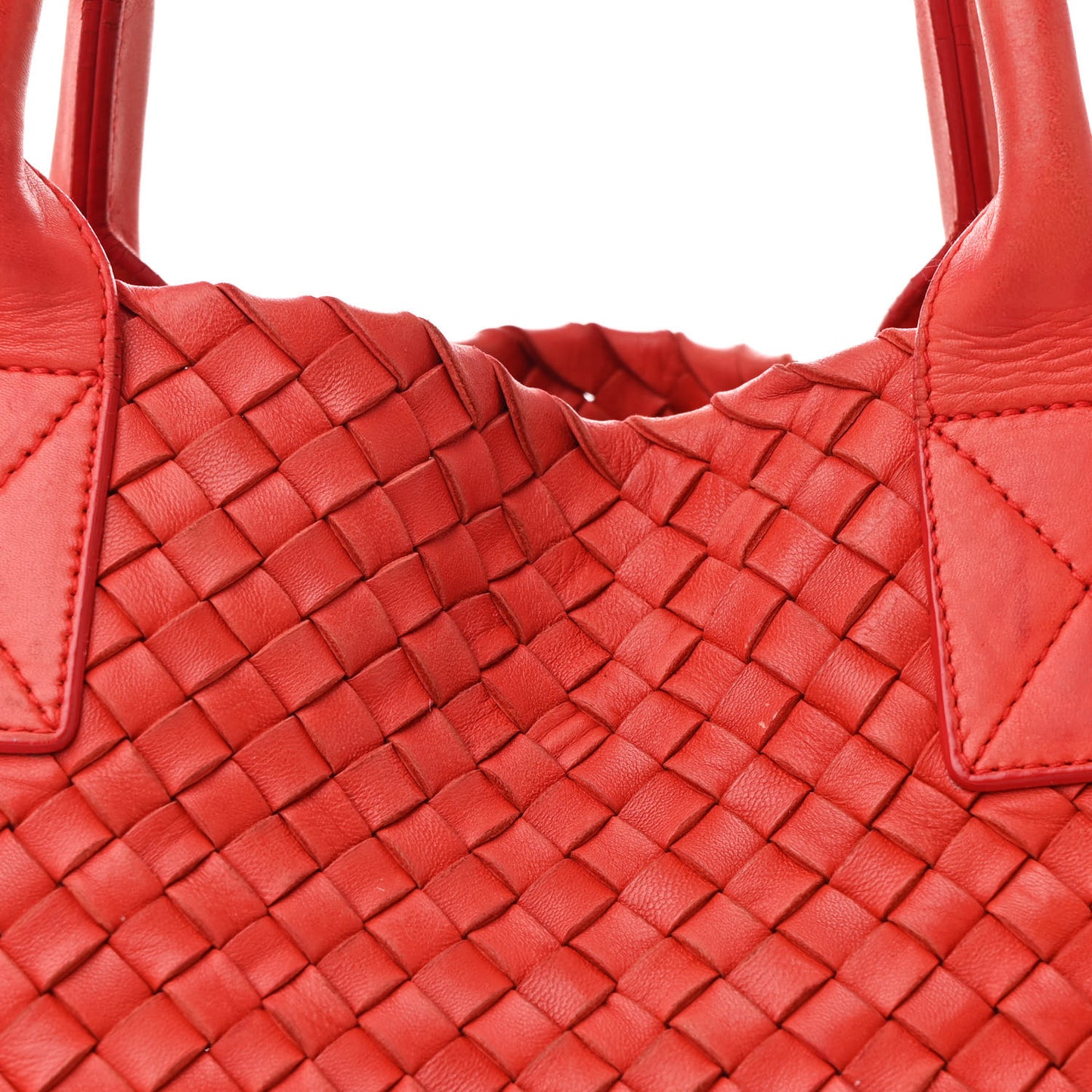 Nappa Intrecciato Mini Cabat Red