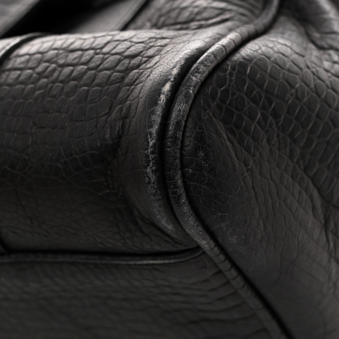 Calfskin Crocodile Embossed Small Bayswater Satchel Black