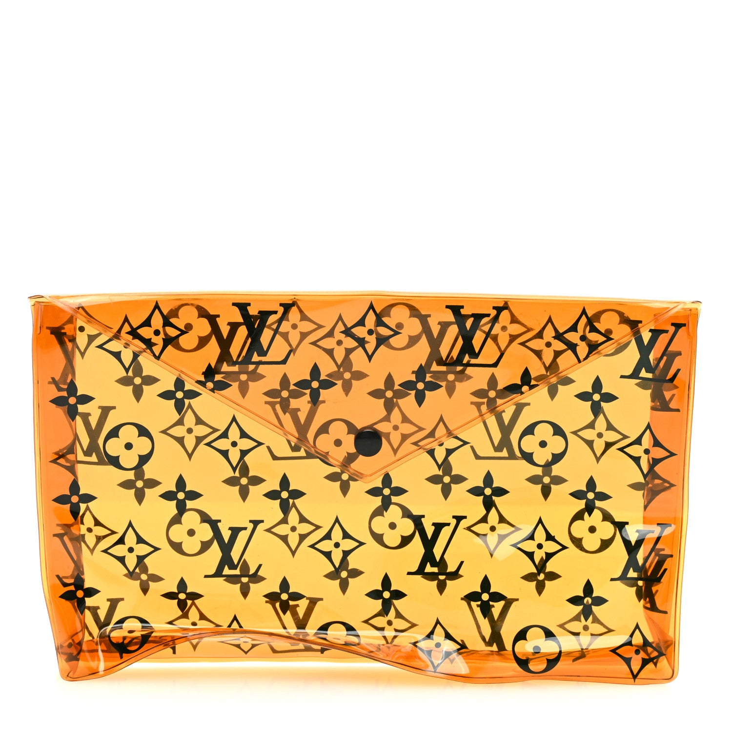 Louis Vuitton PVC Monogram Printed Envelope Pouch Orange 1 of 5
