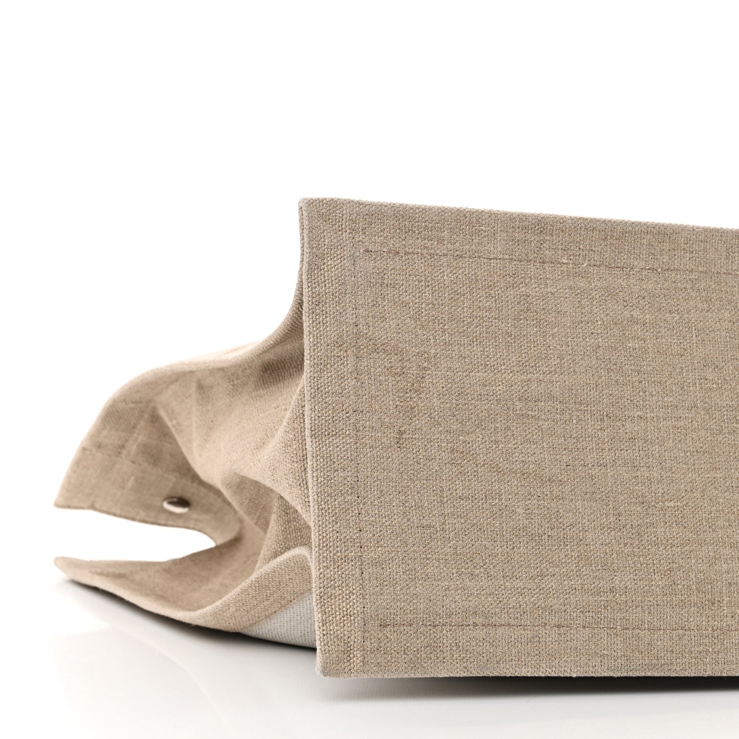 Linen Calfskin Rive Gauche Tote Optic White