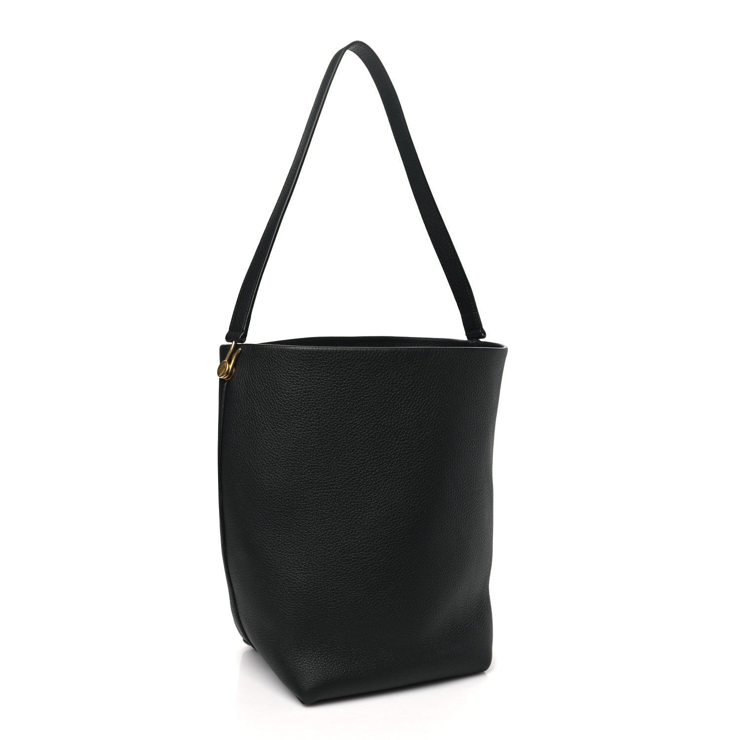 The Row Grained Calfskin Medium N/S Hook Tote Black 3 of 10