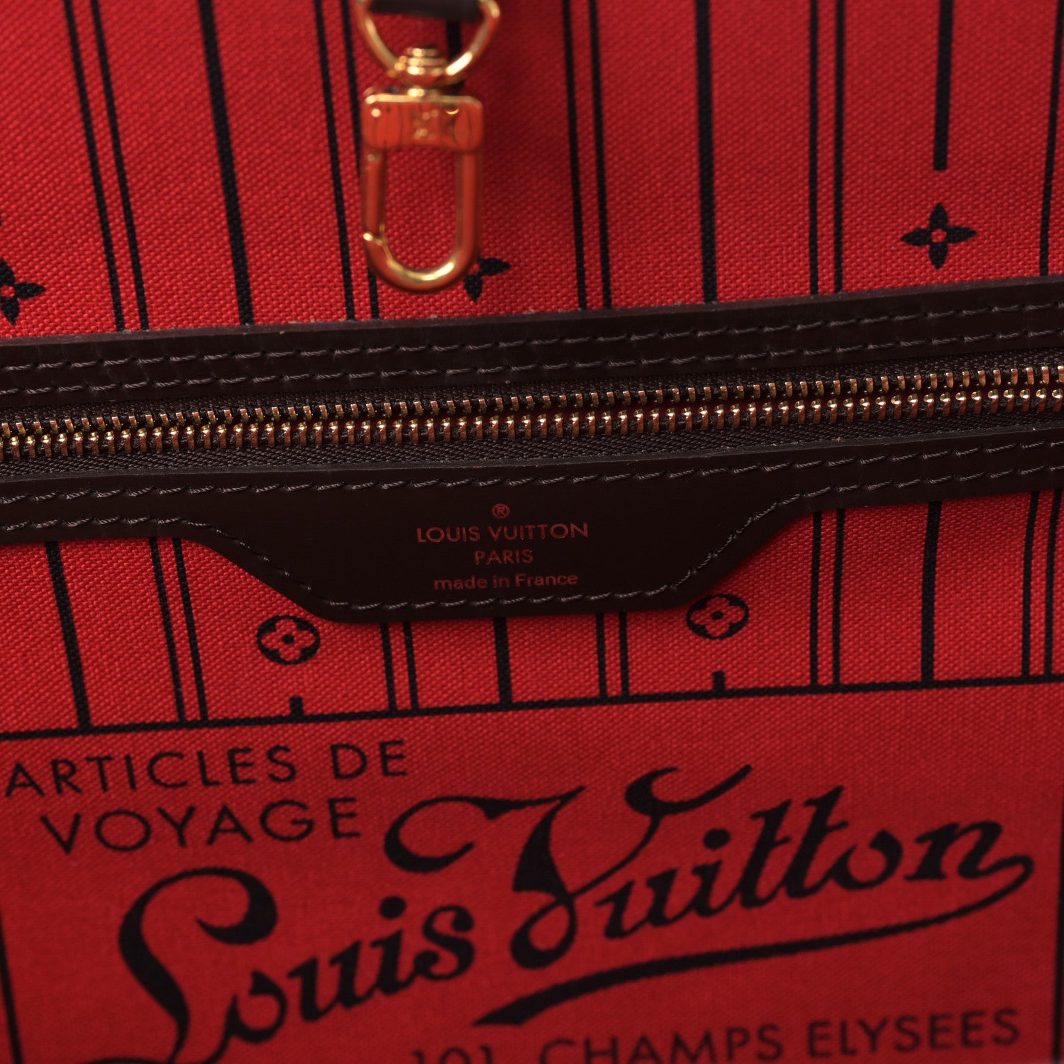 Louis Vuitton Damier Ebene Neverfull MM 6 of 9
