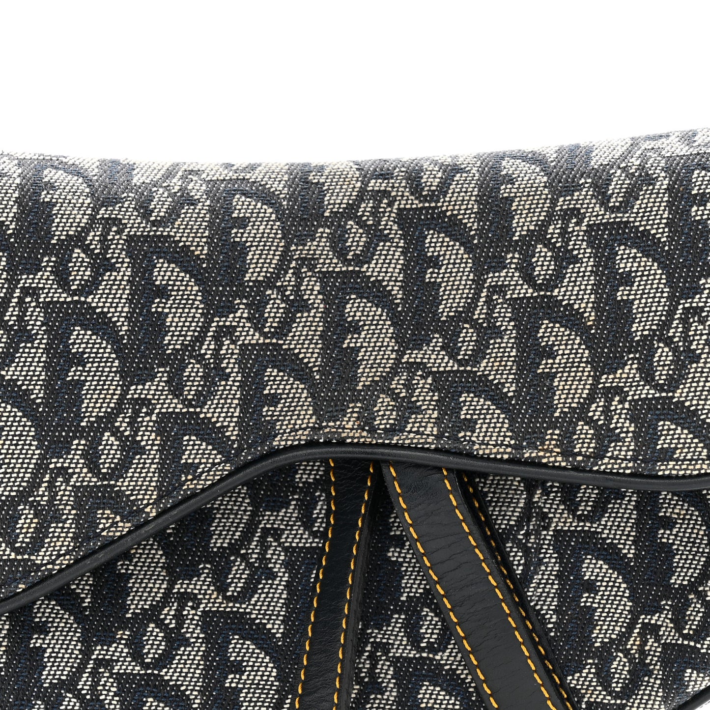 CHRISTIAN DIOR Monogram Saddle Bag Blue