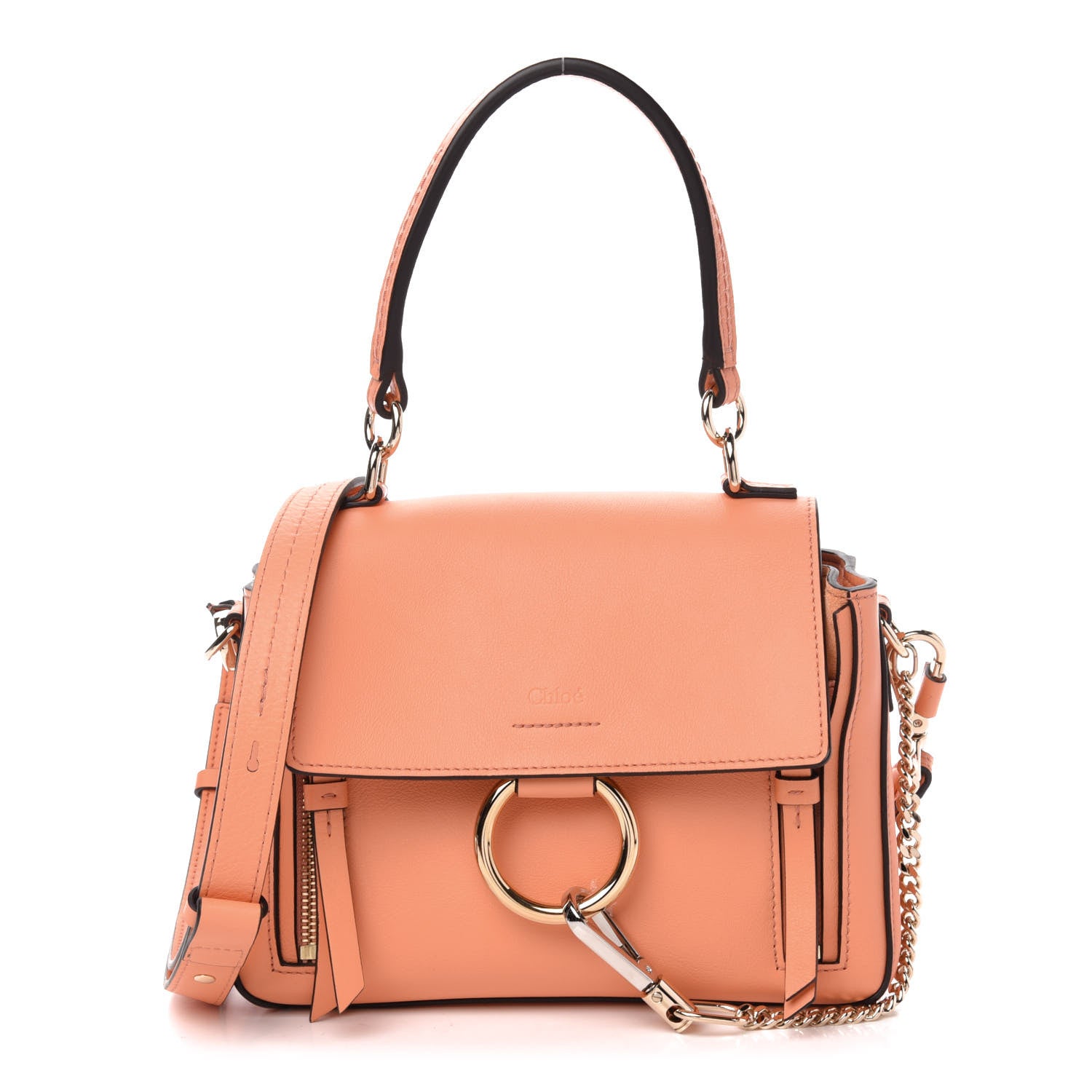 Chloe Calfskin Mini Faye Day Shoulder Bag Canyon Sunset 1 of 11
