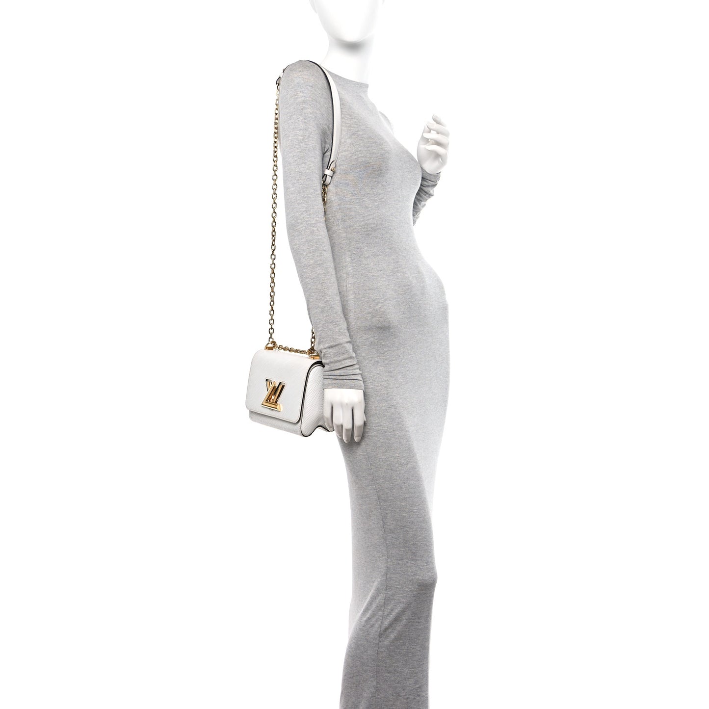 Epi Twist Shoulder Bag PM White