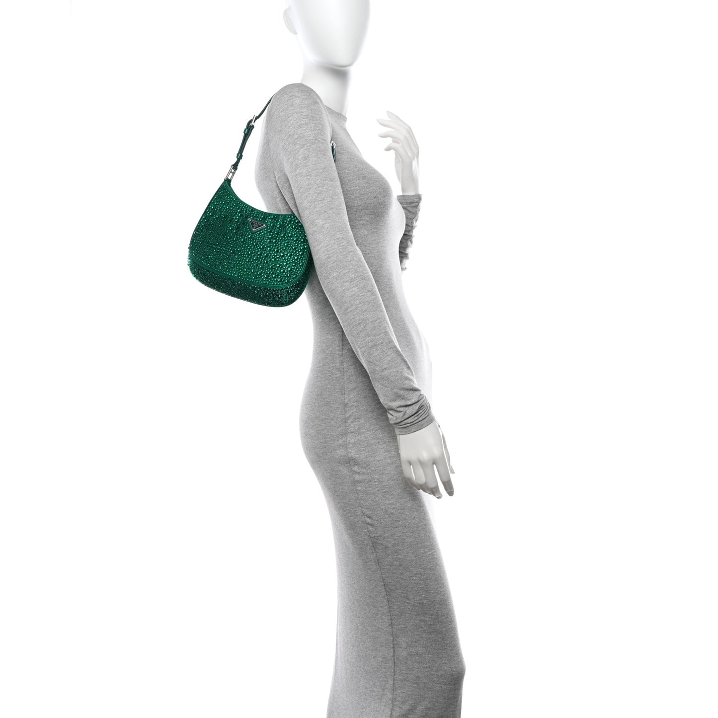 Satin Crystal Cleo Adjustable Strap Shoulder Bag Mango