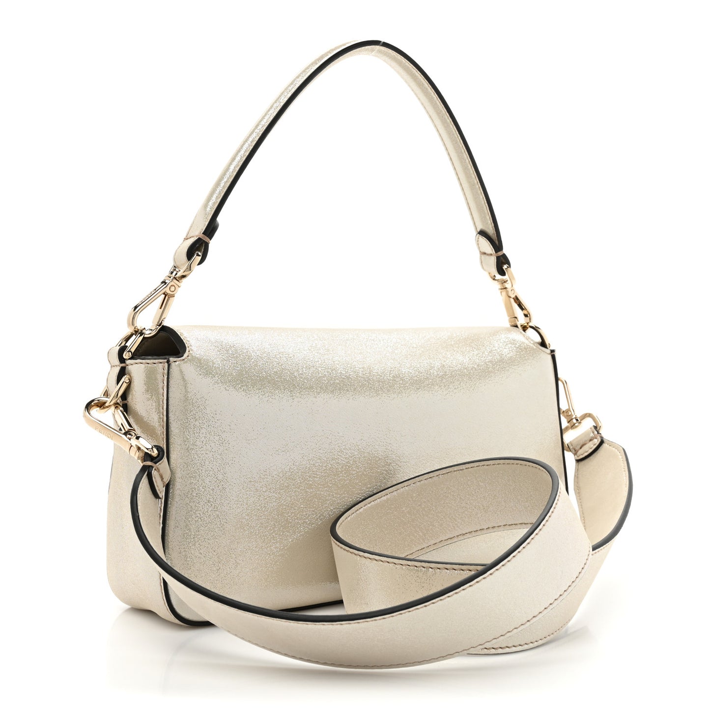 Metallic Lurex Crystal Re-Edition Baguette Gold