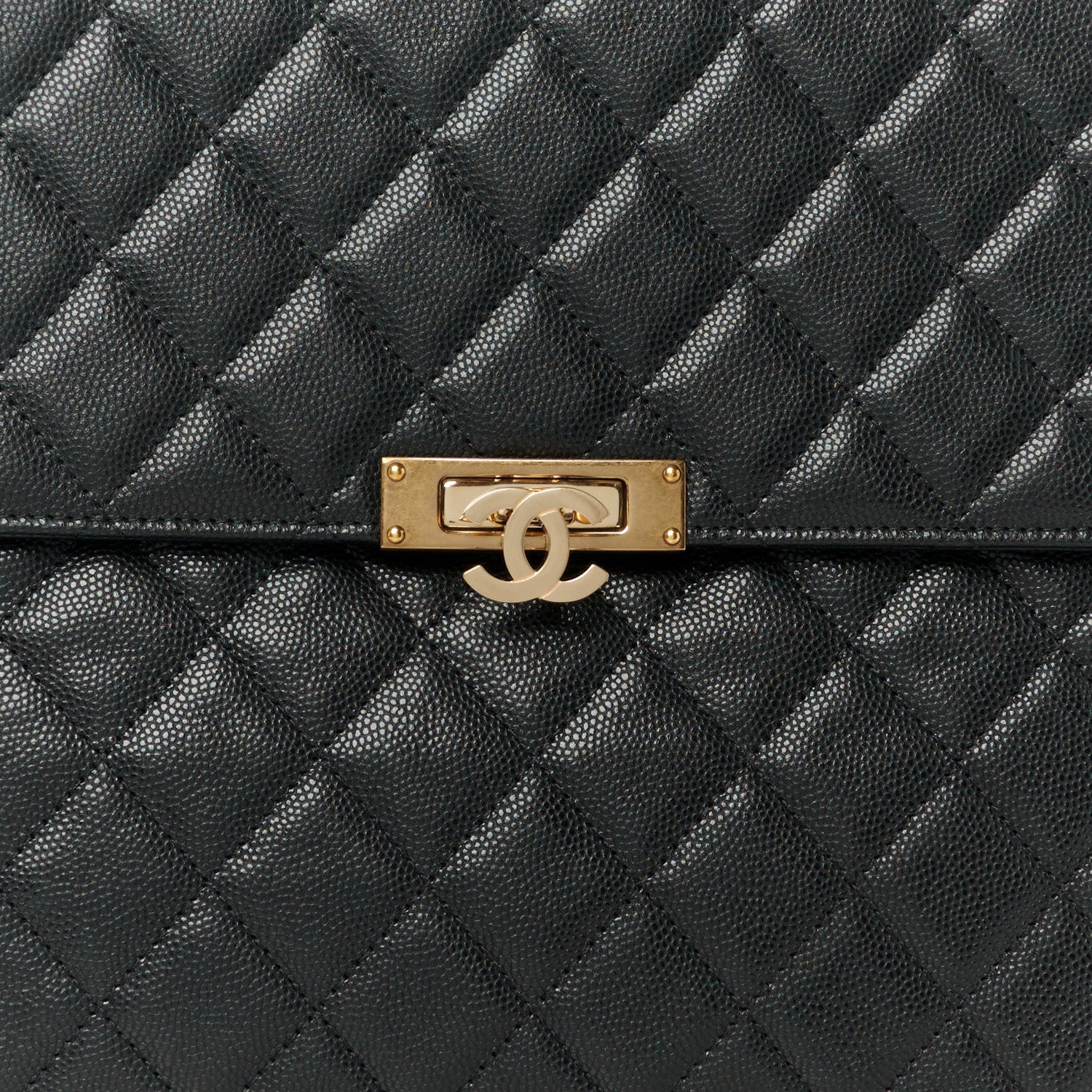 Chanel Caviar Quilted Medium Golden Class Pouch Black 8 of 8