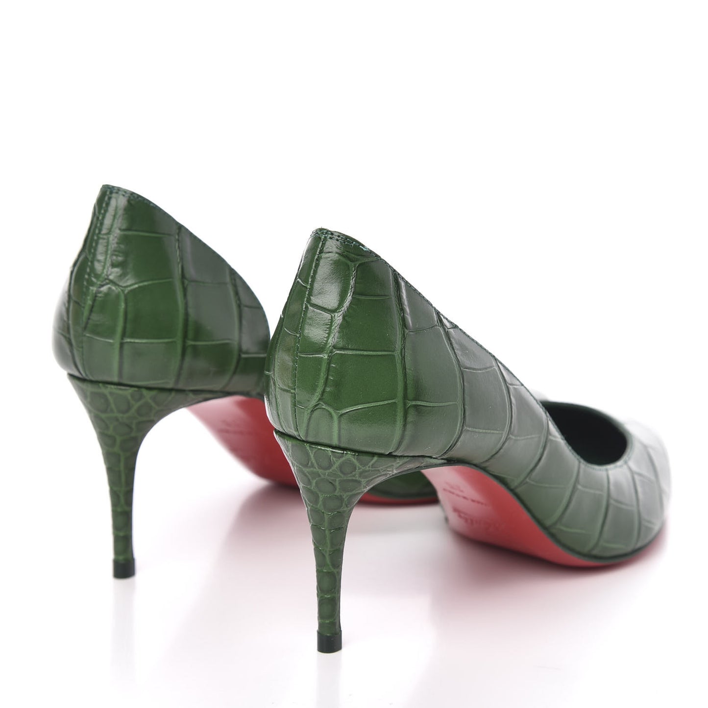 Calfskin Alligator Embossed Iriza 70 Pumps 35 Canopee