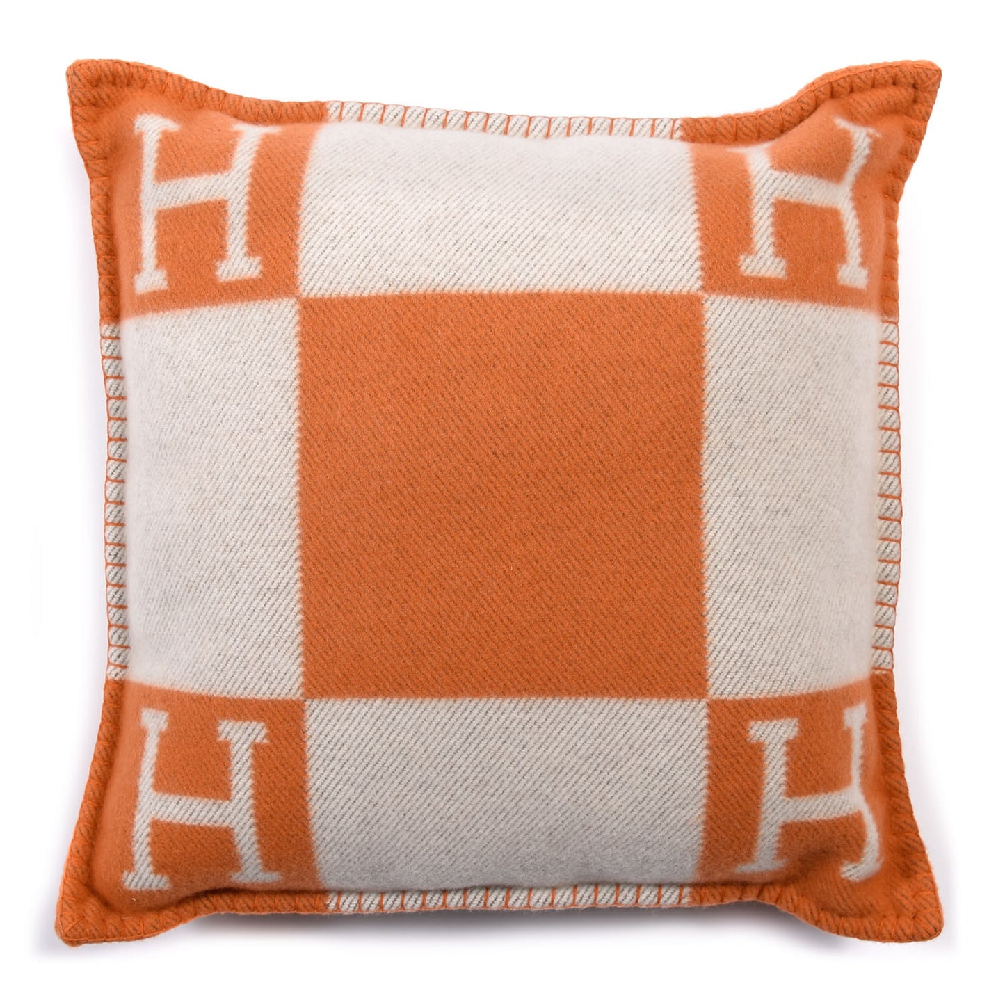 Wool Cashmere Avalon Pillow PM Ecru Potiron