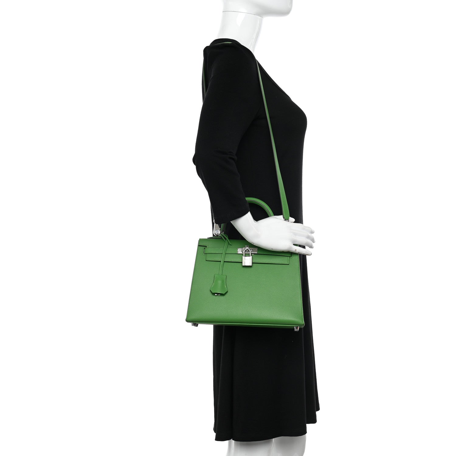 Hermes Epsom Kelly Sellier 25 Vert Yucca 2 of 11