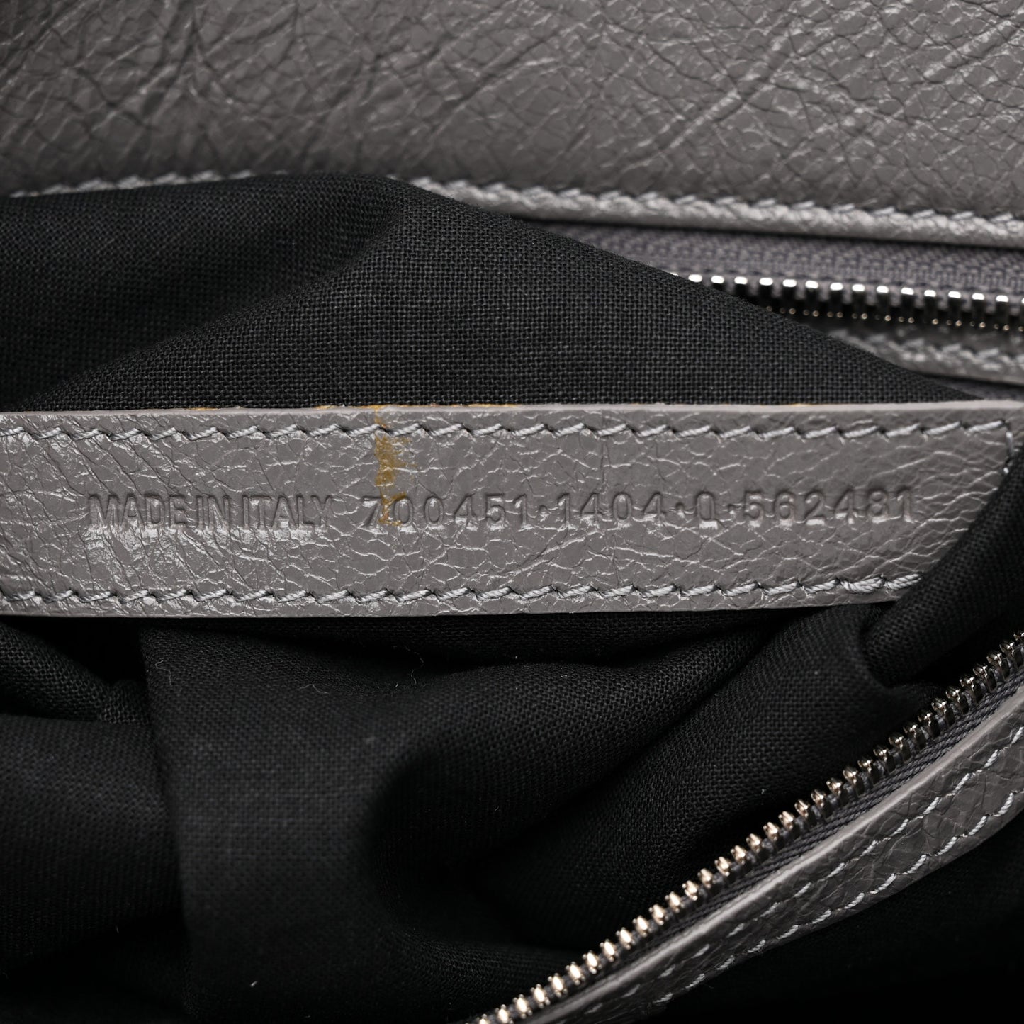 Agneau Arena Neo Cagole City Handbag Dark Grey