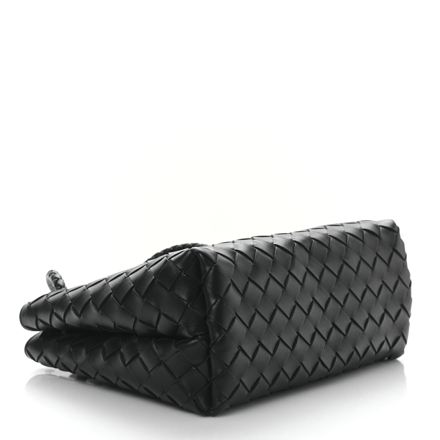 Nappa Intrecciato Small Andiamo Shoulder Bag Black