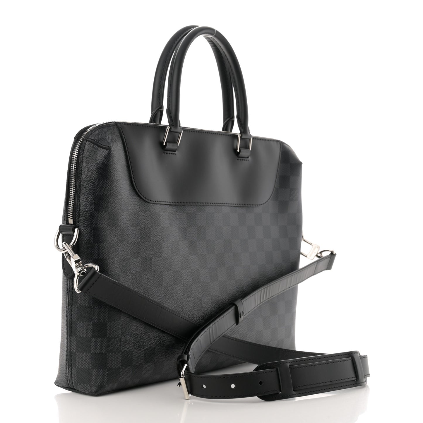 Damier Graphite Porte-Documents Jour