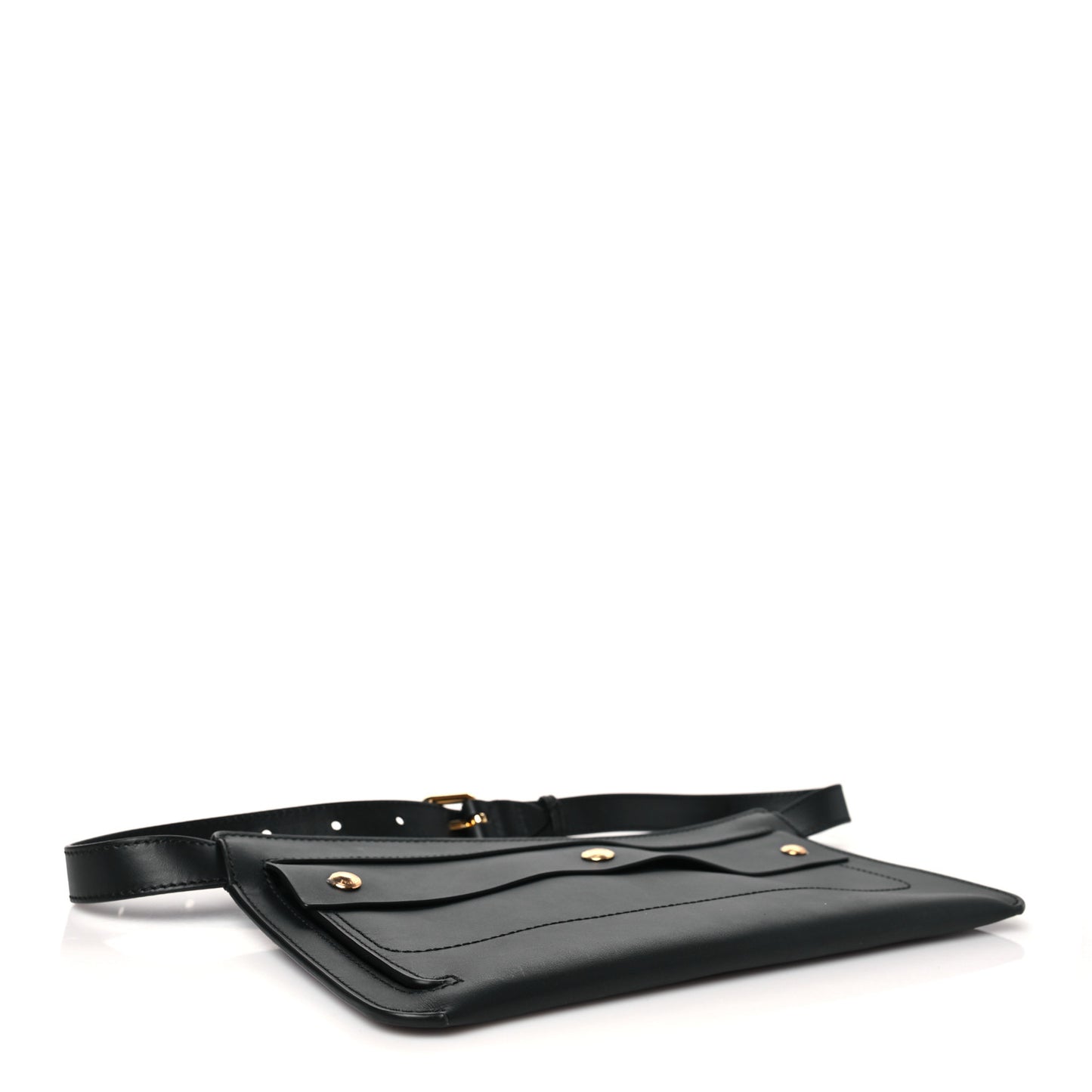 Calfksin Slim Belt Bag Black