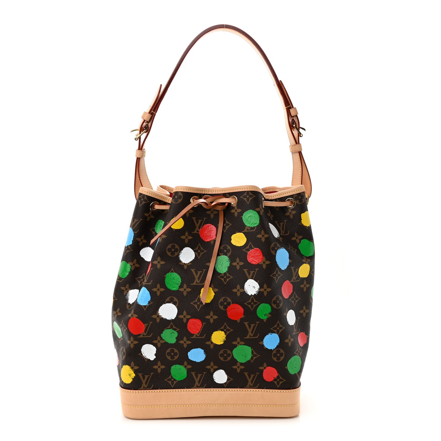 LV X YK Monogram Dots Noe Multicolor